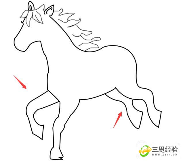 十二生肖简笔画之马的画法