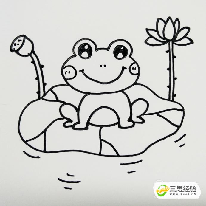 小青蛙卡通简笔画图片