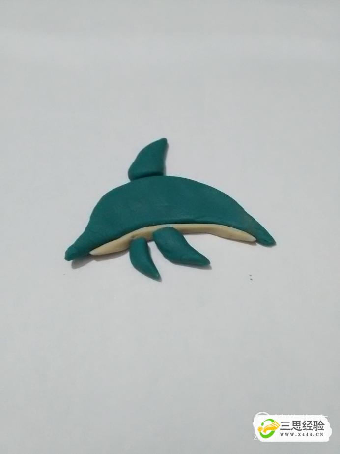 可爱的粘土手工小海豚图片