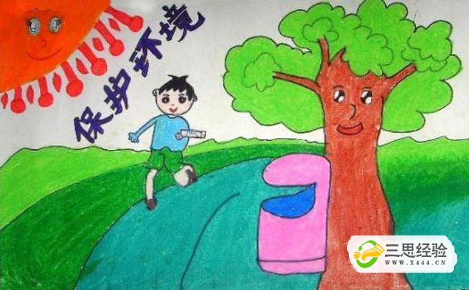 保护环境的儿童画怎么画？
